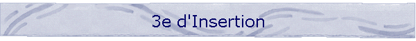3e d'Insertion